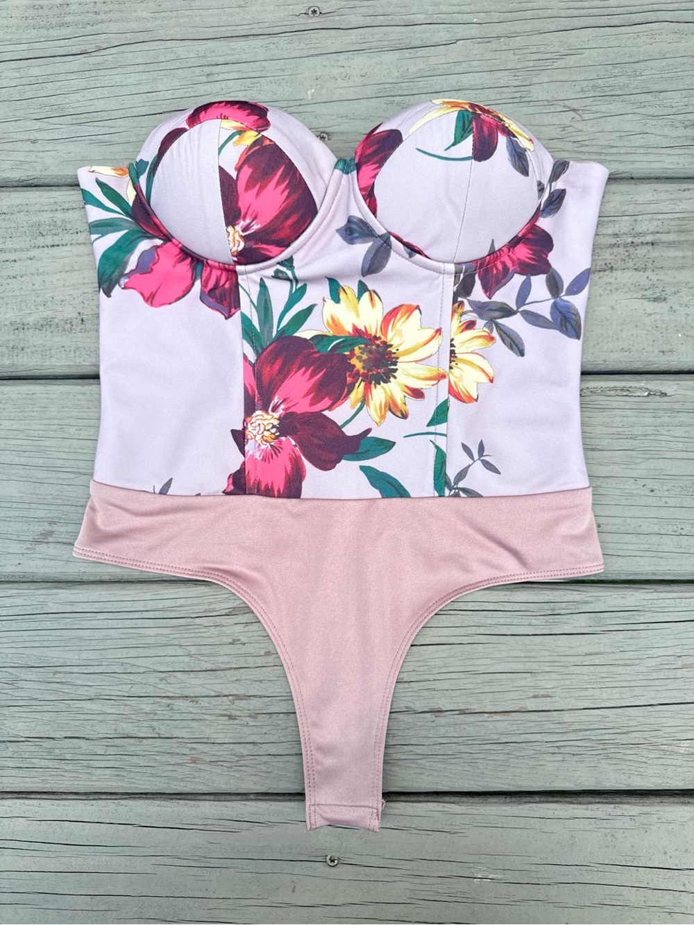 JLUXLABEL Floral  Bodysuit